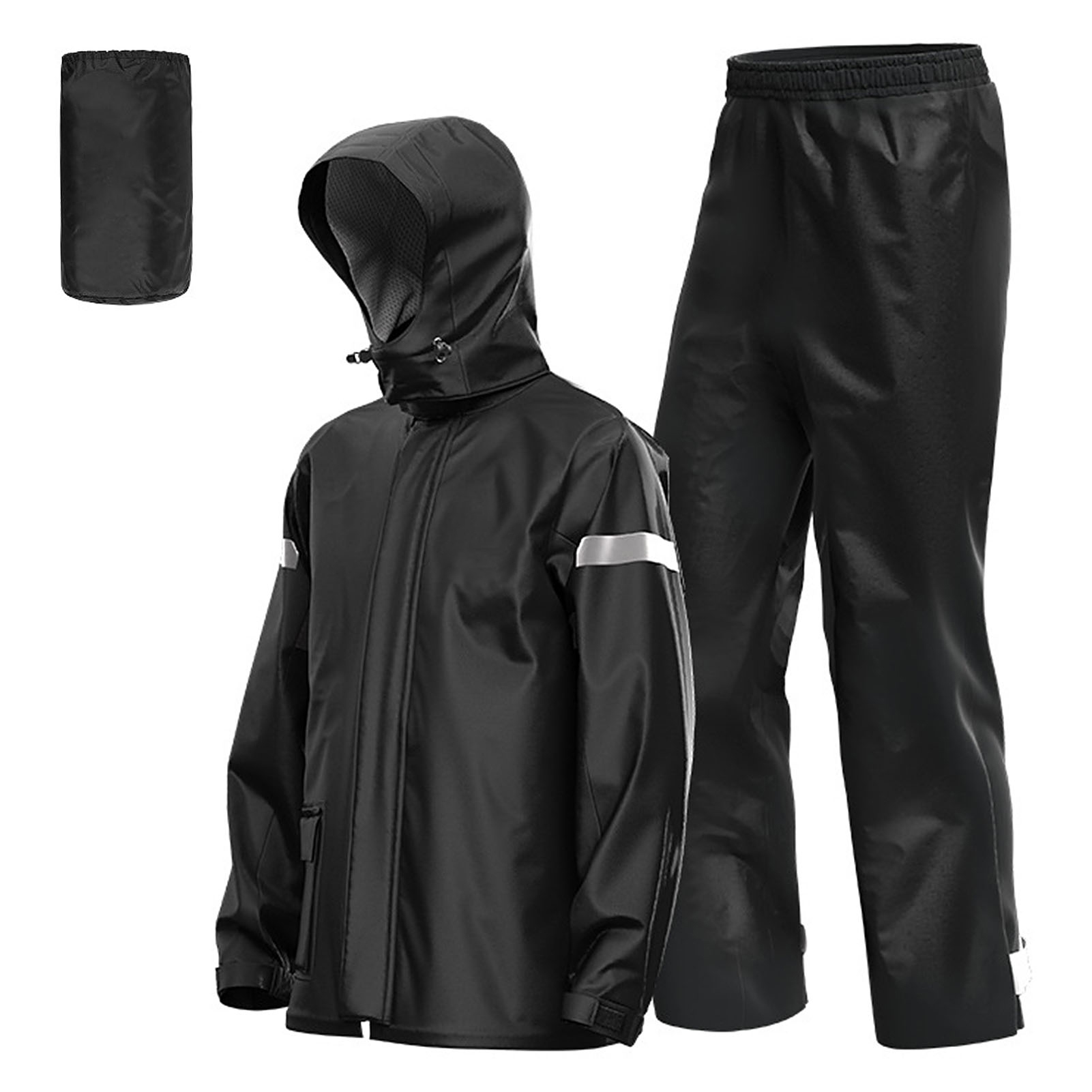 Motorcycle Gear Jacket And Pants - Motorregenpak voor heren, reflecterend, waterafstotend, regenjas