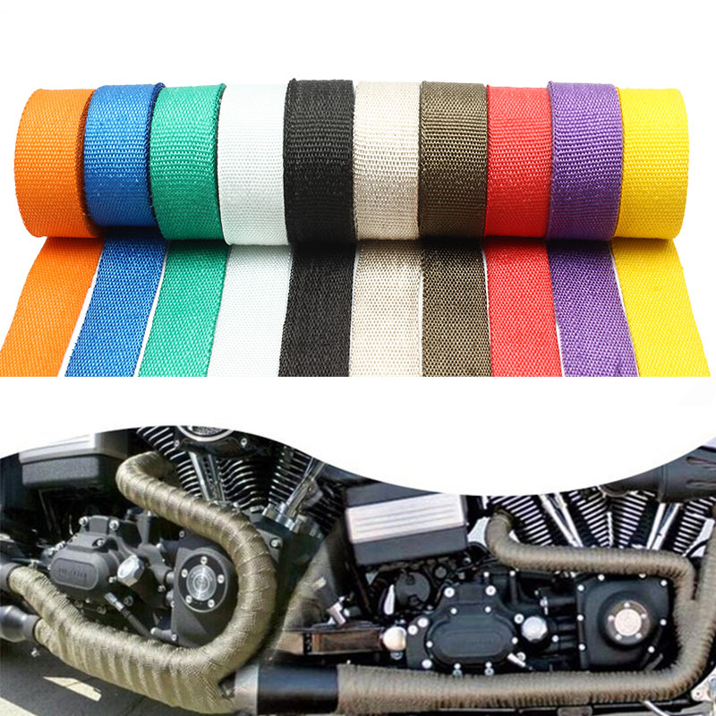 Exhaust Wrap Titanium - Enduro Motorfiets Uitlaat Uitlaat Thermische Band