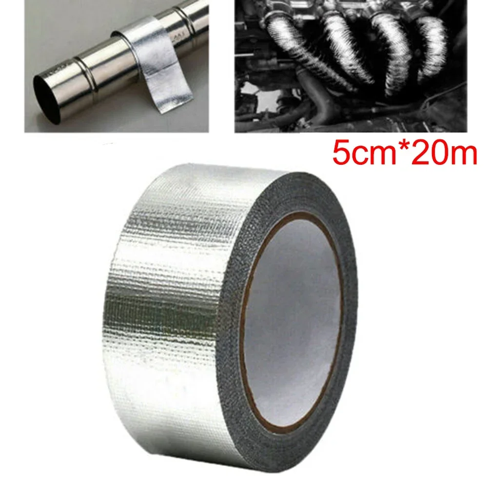 Exhaust Wrap Titanium - Motorfiets Uitlaatpijp Warmte Isolatie Tape Wrap