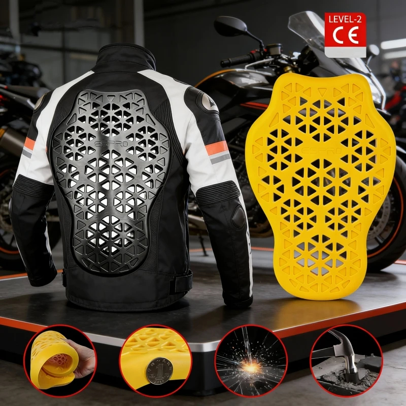 Motorcycle Gear For Women - Motorfiets beschermingsset: rug-, schouder- en elleboogbeschermers,