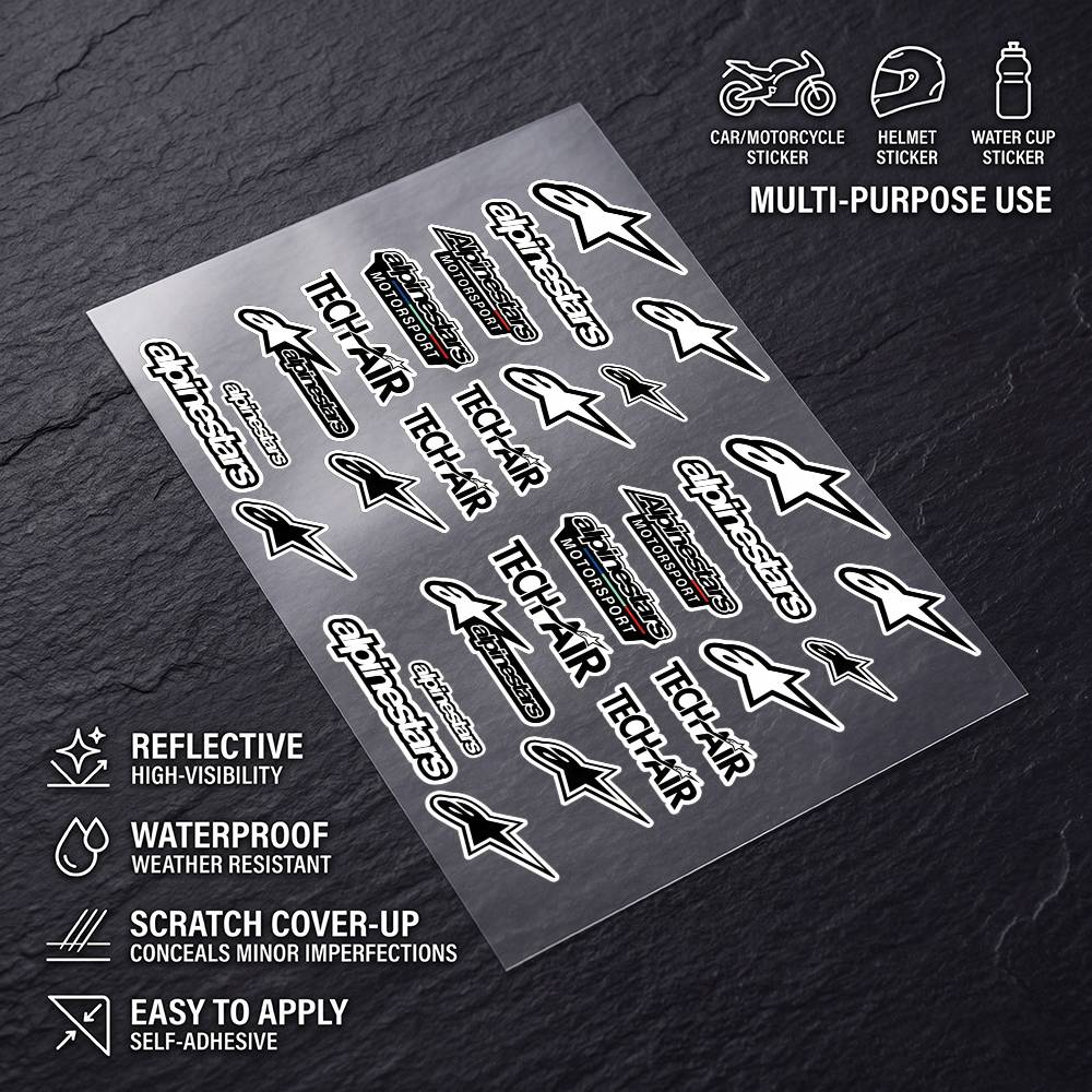 Motorcycle Gear Alpine - A-aLpInE sTaRs-S Hoge zichtbaarheid reflecterende waterdichte