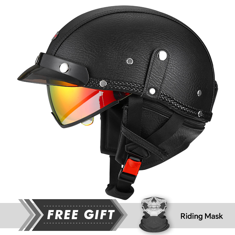 Motorcycle Gear In Store - DOT Goedgekeurde Mannen Vrouwen Half Gezicht