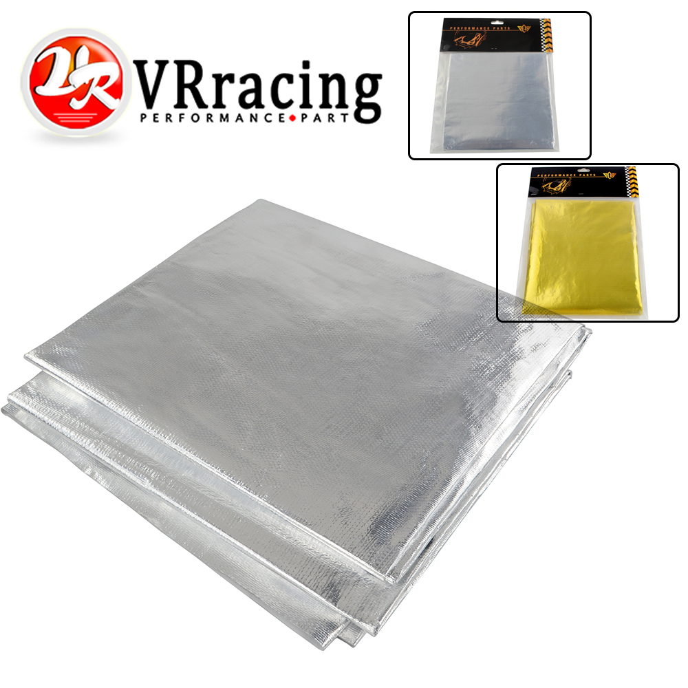 Exhaust Wrap Titanium - VR Gold zelfklevend warmtereflecterend vel –
