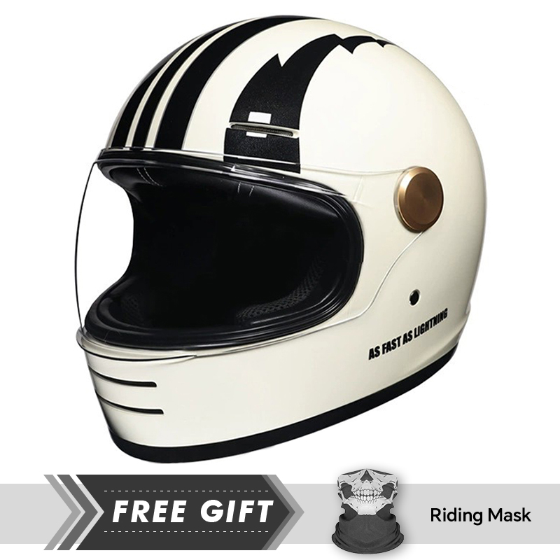 Motorcycle Gear In Store - Heren Dames Leren integraalmotorhelmen met heldere