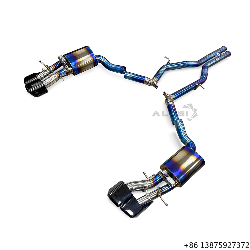 Exhaust Wrap Titanium - Titanium klepbediende catback uitlaatpijp voor CLS63