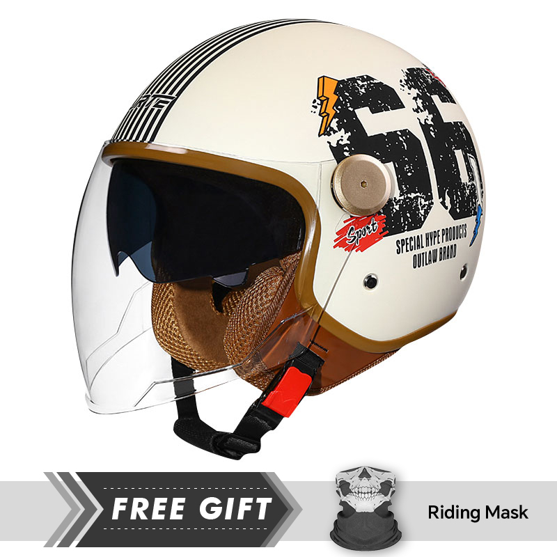 DOT ECE Goedgekeurde Retro 3/4 - Motorcycle Gear In Store recensie en prijs