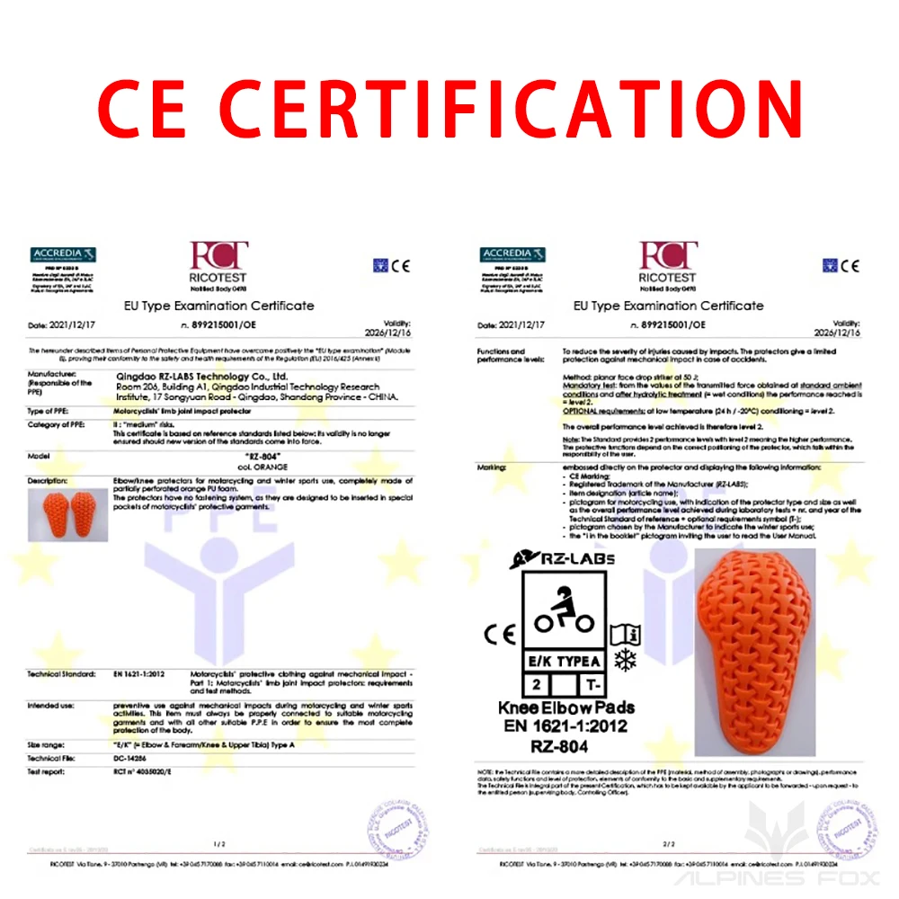 CE-niveau 2-gecertificeerde mo - Motorcycle Gear Alpine recensie en prijs