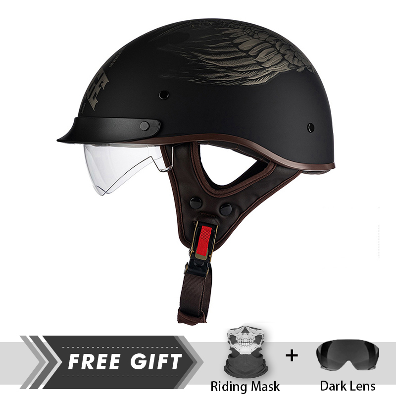 Crash Kopstuk Half Gezicht Hel - Motorcycle Gear In Store recensie en prijs