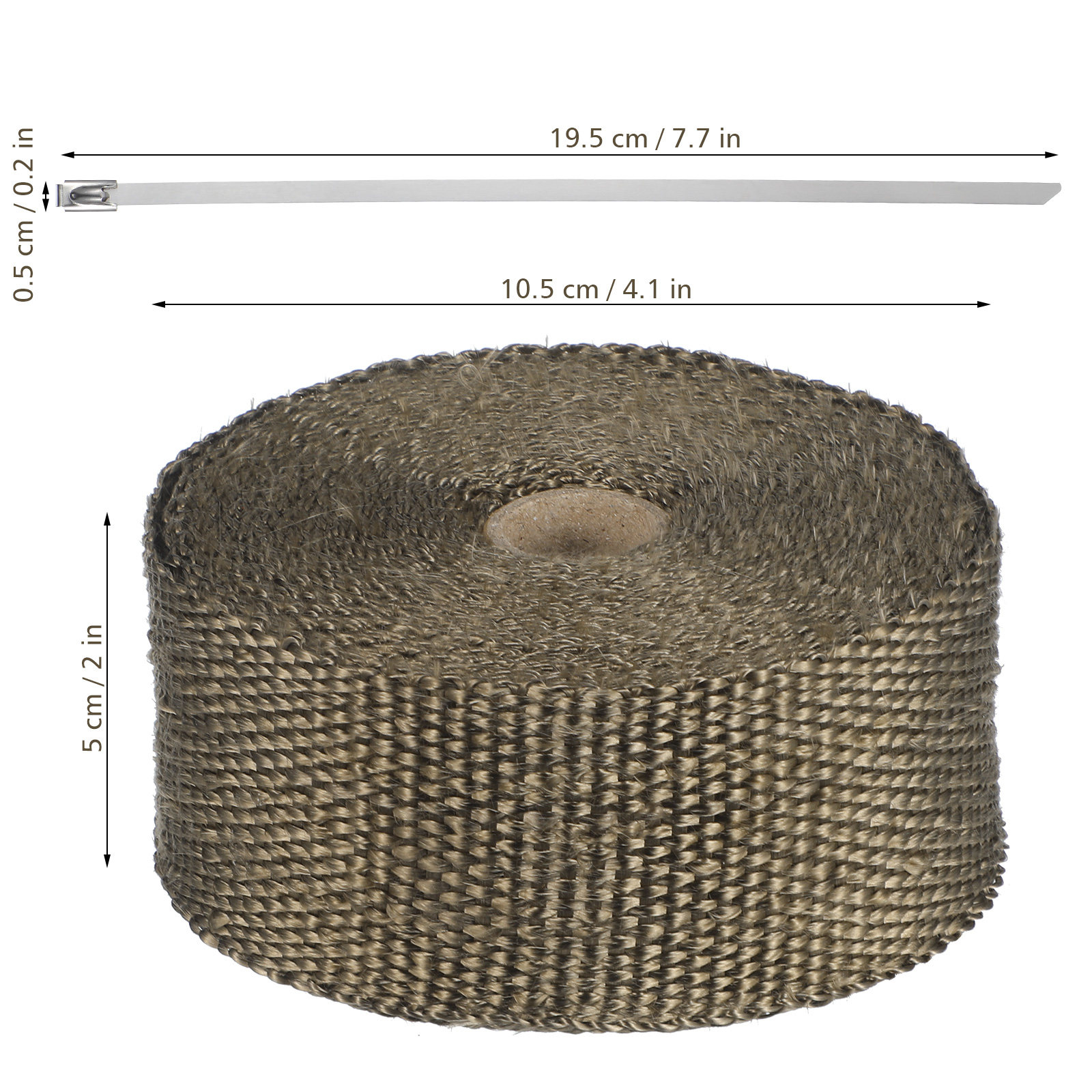 6 stuks premium titanium uitla - Exhaust Wrap Titanium recensie en prijs