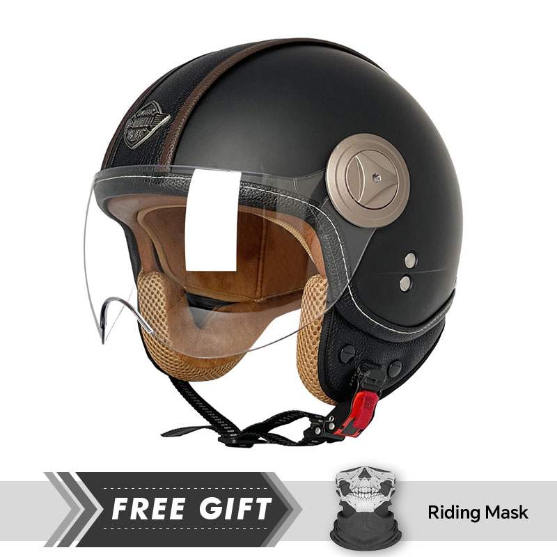 3/4 open helm Vintage open hel - Motorcycle Gear In Store recensie en prijs