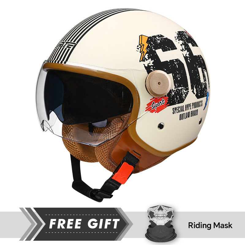 Dubbele Lens Open Gezicht Moto - Motorcycle Gear In Store recensie en prijs
