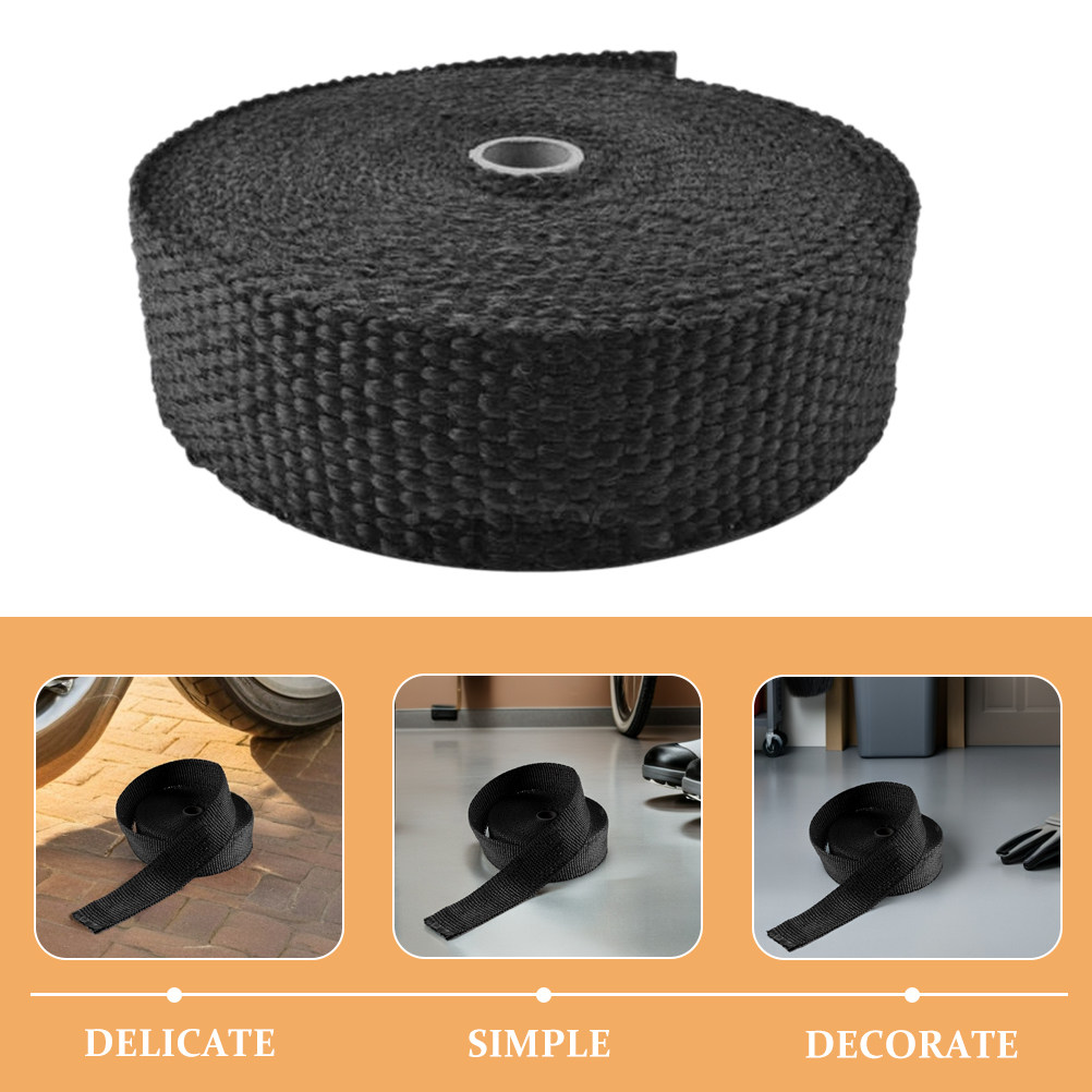 10 stuks uitlaatwarmtebescherm - Exhaust Wrap Titanium recensie en prijs