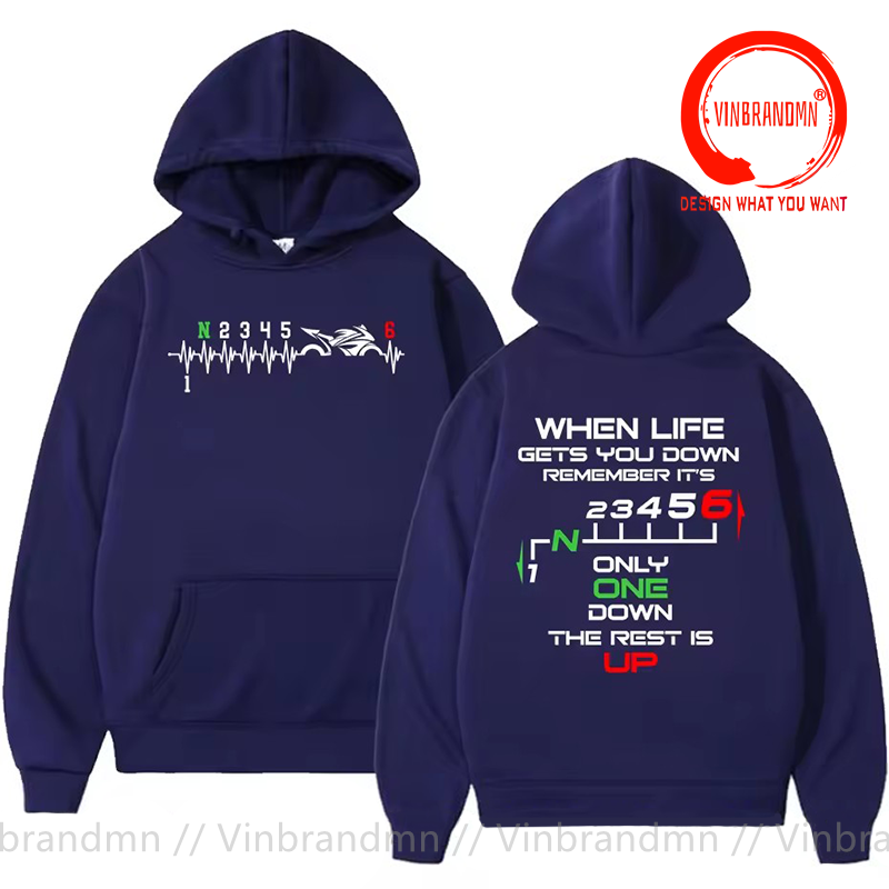 1N23456 Motorcycle Gear Shift  - Motorcycle Gear Hoodie recensie en prijs